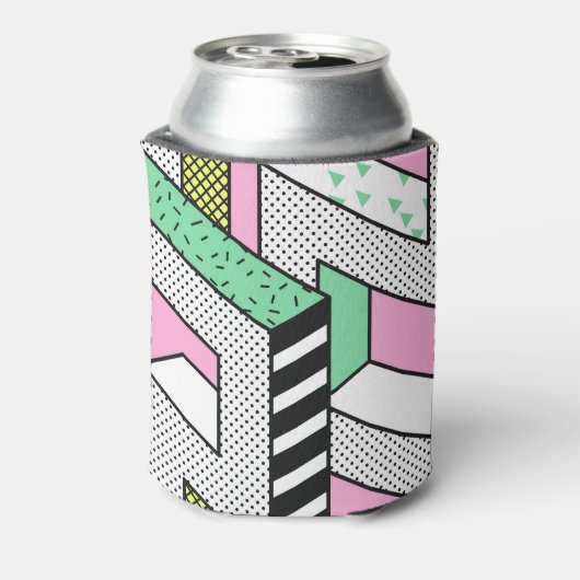 抽象芸術メンフィス: 80年代の幾何形状。 缶クーラー (缶裏面)