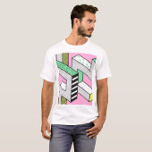 抽象芸術メンフィス: 80年代の幾何形状。 Tシャツ (正面フル)