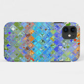 抽象芸術モザイクのステンドグラスのパターン#5 Case-Mate iPhoneケース (裏面(横))