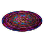 抽象芸術モザイクのステンドグラス#2 カッティングボード (角)