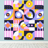 抽象芸術モザイクキャンバス印刷 キャンバスプリント (インサイチュ (ウッドフロア))