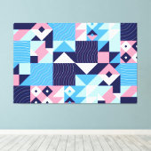 抽象芸術モザイクキャンバス印刷 キャンバスプリント (インサイチュ (ウッドフロア))