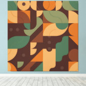 抽象芸術モザイクキャンバス印刷 キャンバスプリント (インサイチュ (ウッドフロア))