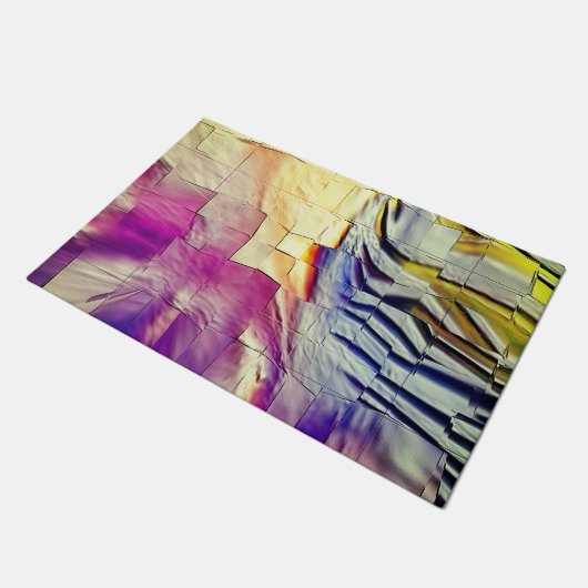 抽象芸術モザイクスケッチを軽く刻み、真珠で ドアマット (アングル)