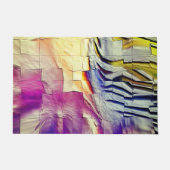 抽象芸術モザイクスケッチを軽く刻み、真珠で ドアマット (正面)