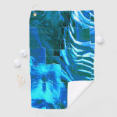 抽象芸術モザイクスケッチスカイ軽いサテンで？ ゴルフタオル (インサイチュ)