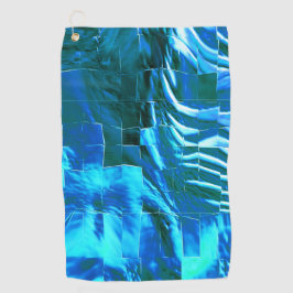 抽象芸術モザイクスケッチスカイ軽いサテンで？ ゴルフタオル