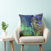 抽象芸術モザイクスケッチ軽く彫刻され、サテン クッション (椅子)