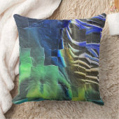 抽象芸術モザイクスケッチ軽く彫刻され、サテン クッション (ブランケット)