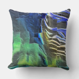 抽象芸術モザイクスケッチ軽く彫刻され、サテン クッション