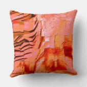 抽象芸術モザイクスケッチ軽く彫刻され、サテン クッション (裏面)