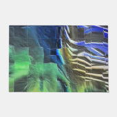 抽象芸術モザイクスケッチ軽く彫刻され、サテン ドアマット (正面)