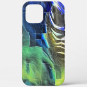 抽象芸術モザイクスケッチ軽く彫刻され、サテン Case-Mate iPhoneケース (裏面)