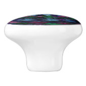 抽象芸術モザイクステンドグラス#11 セラミックノブ (側面)