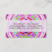 抽象芸術モザイクパターカスタムンモノグラム#6 名刺 (裏面)