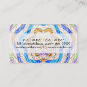 抽象芸術モザイクパターカスタムンモノグラム#7 名刺 (裏面)