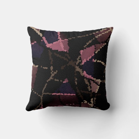 抽象芸術モザイクパターン クッション (裏面)