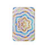 抽象芸術モザイクパターン バスマット (正面縦)