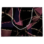 抽象芸術モザイクパターン ラージペーパーバッグ (正面)