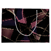 抽象芸術モザイクパターン ラージペーパーバッグ (裏面)