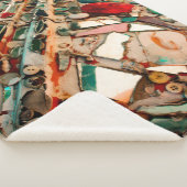 抽象芸術モザイク写真 シェルパブランケット (3/4)