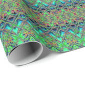 抽象芸術モザイク反射デザイン ラッピングペーパー (ロールコーナー)
