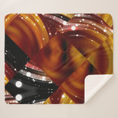 抽象芸術モザイク幾数々の何色背景 シェルパブランケット (正面(横))