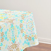 抽象芸術モザイク性フローラ花（白） テーブルクロス (インサイチュ)