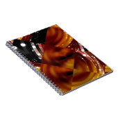 抽象芸術モザイク数々のの幾何学色の背景 ノートブック (右側)