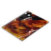 抽象芸術モザイク数々のの幾何学色の背景 ノートブック (左側)