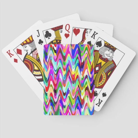 抽象芸術モザイク波パターン#2 トランプ (裏面)