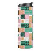 抽象芸術モザイク熱タンブラー タンブラー (回転左)