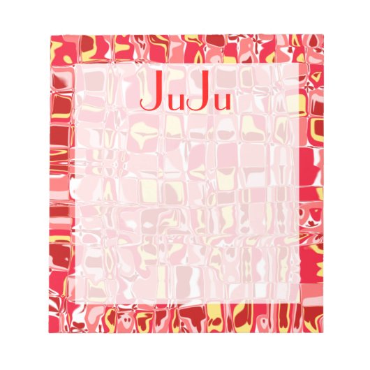 抽象芸術モザイク ノートパッド (正面)