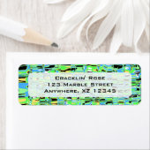 抽象芸術モザイク ラベル (インサイチュ)