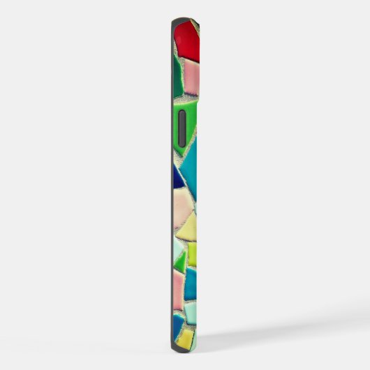 抽象芸術モザイク iPhoneケース (右側面)