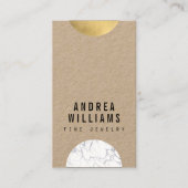 抽象芸術モダニスト大理石、金ゴールドデザイナー 名刺 (正面)