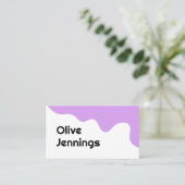 抽象芸術モダンおもしろい名刺 名刺 (スタンド正面)