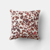 抽象芸術モダンさくらんぼレッドマーブルストーンテラッツォ クッション (裏面)