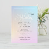 抽象芸術モダンとパカラフルステル勾配 招待状 (スタンド正面)