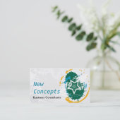 抽象芸術モダンとプロフェッショナル 名刺 (スタンド正面)