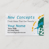 抽象芸術モダンとプロフェッショナル 名刺 (裏面)