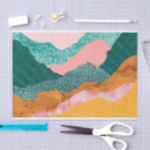 抽象芸術モダンのデコパージュ 薄葉紙 (クラフト)