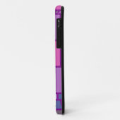 抽象芸術モダンの正方形 |ピンクパープル Case-Mate iPhoneケース (裏面/左)