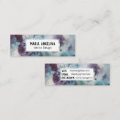 抽象芸術モダンの水の色ソフトフォグ スキニー名刺 (正面/裏面)