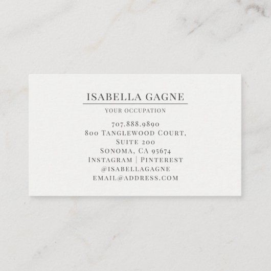 抽象芸術モダンの緑の水色の形状 名刺 (裏面)