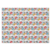 抽象芸術モダンの線ストライプの付きrec テーブルクロス (正面(横))