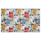 抽象芸術モダンの線ストライプの付きrec ファブリック (ファットクウォーター)