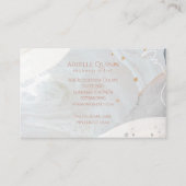 抽象芸術モダンの色の形状質感自然 名刺 (裏面)