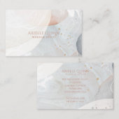 抽象芸術モダンの色の形状質感自然 名刺 (正面/裏面)