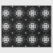 抽象芸術モダンの花の包装紙 ラッピングペーパー (フラット)